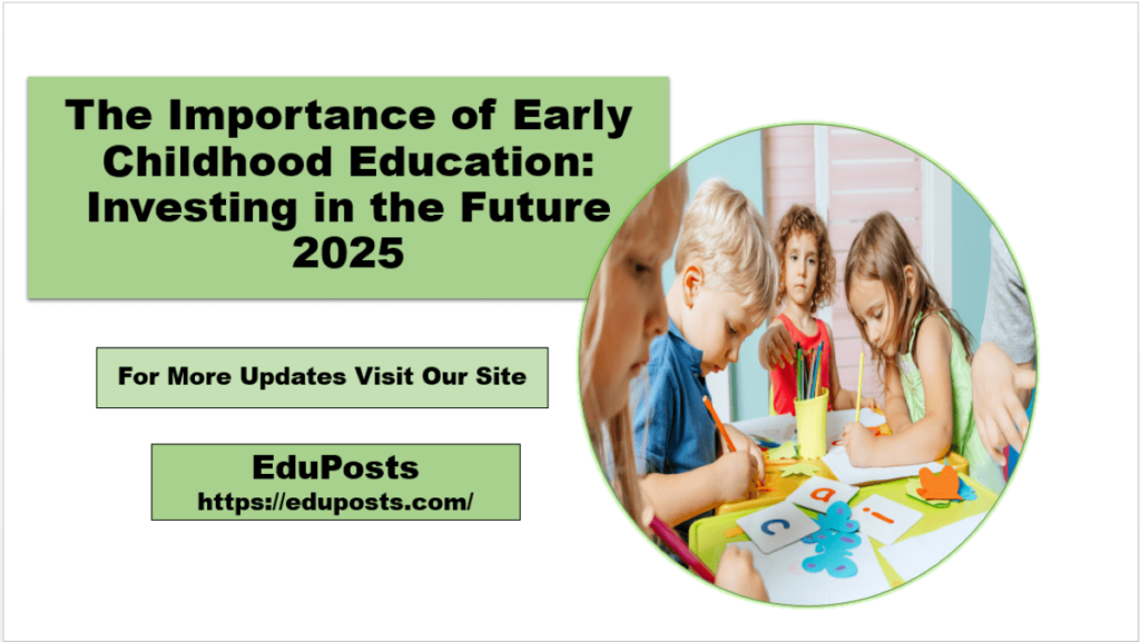 The Importance of Early Childhood Education: Investing in the Future 2025